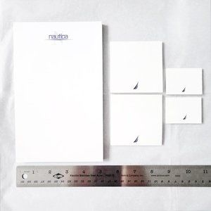 NEW STYLISH SET 5 Piece Lot of NAUTICA LOGO STATIONERY PAD & STICKY MEMO NOTES